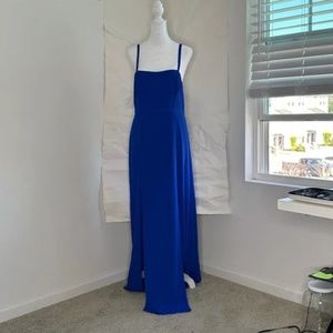 Fame & Partners Maxi Royal Blue Dress